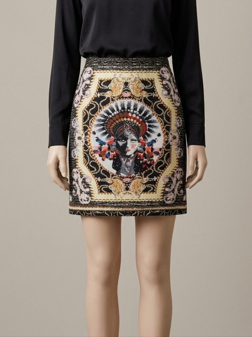 PARISIAN COLLECTION TRIBAL SKIRT SIZE SMALL